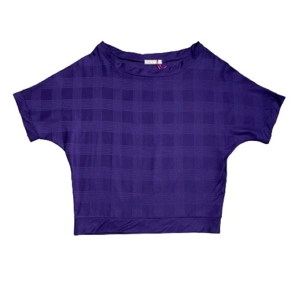 Amber Sakai Purple Boatneck Top - Picture 3 of 9